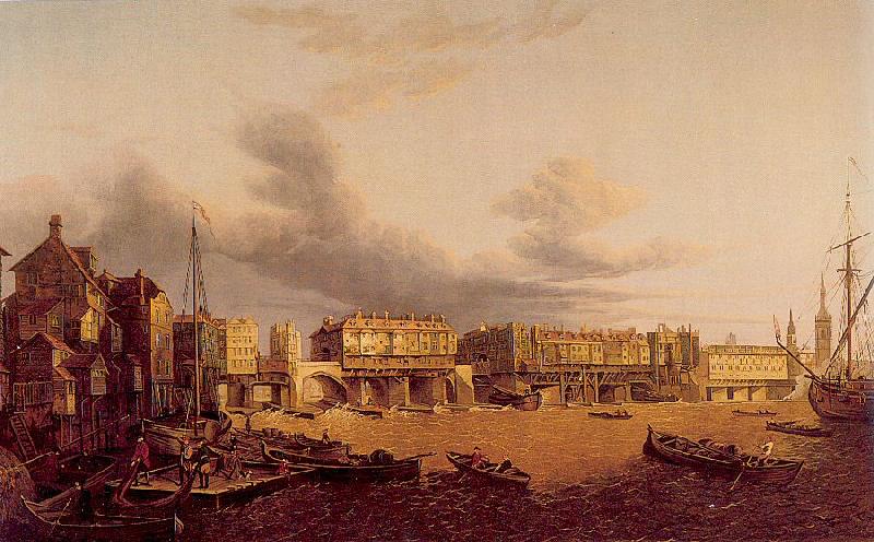 Paul, John View of Old London Bridge as it was in 1747